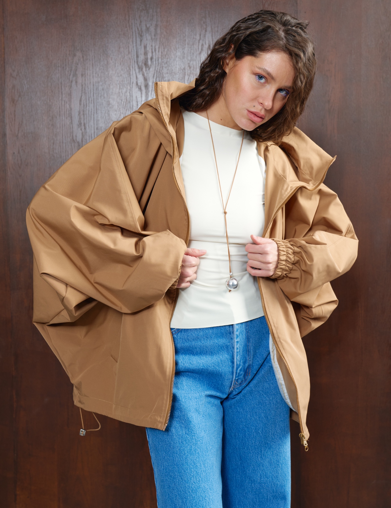 Картинка Куртка Bat-Wing бежева