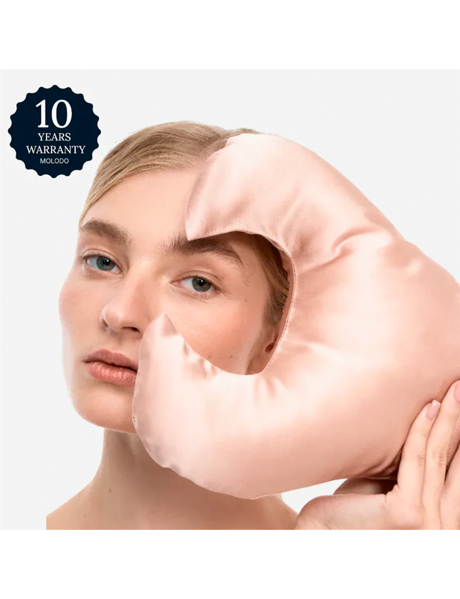 Картинка Шовкова антивікова подушка рожева