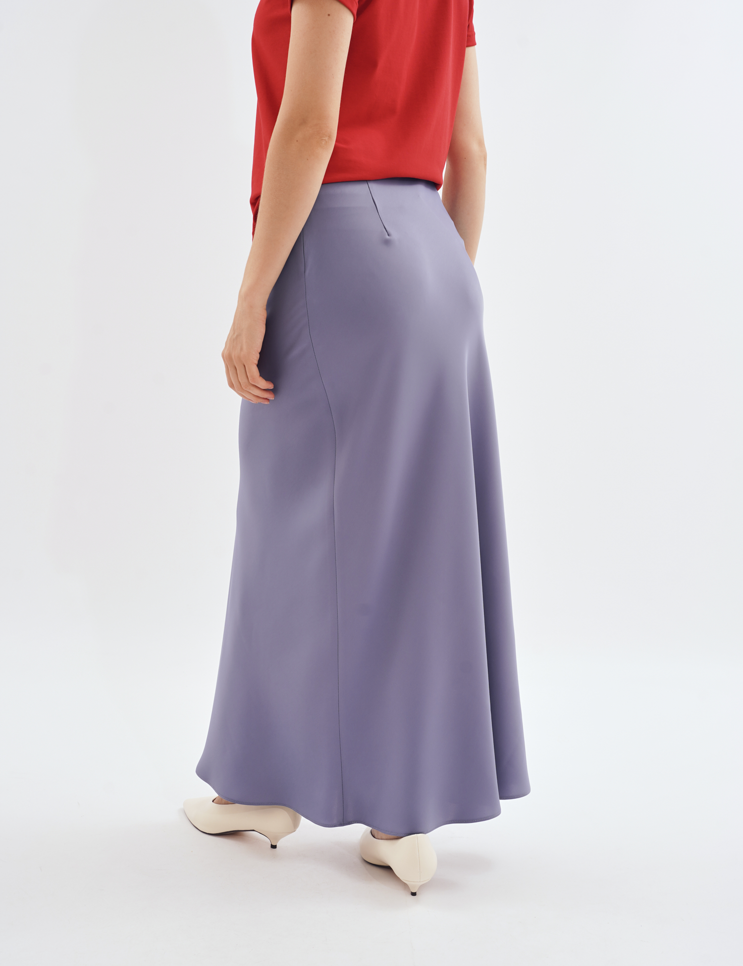 Картинка Спідниця «Slip Midi» (дабл сіро-блакитна)