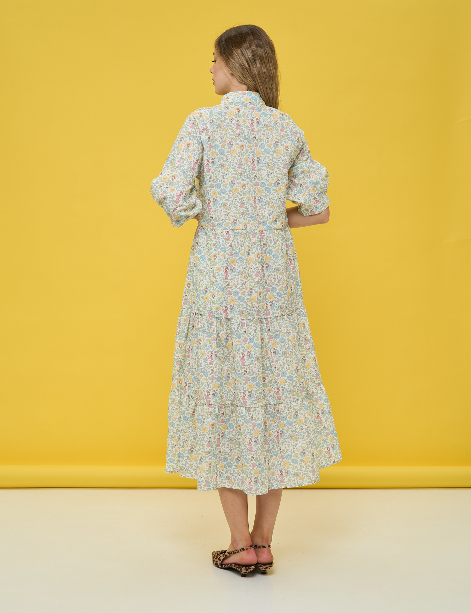 Картинка Максі‑сукня з ніжним дрібним принтом у пастельній гамі