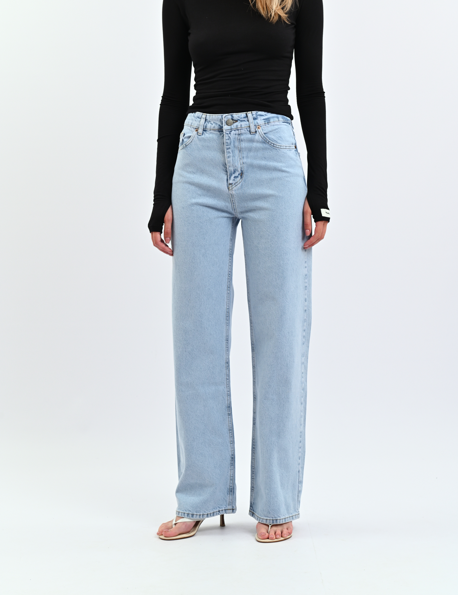 Картинка Джинси WIDE LEG блакитні
