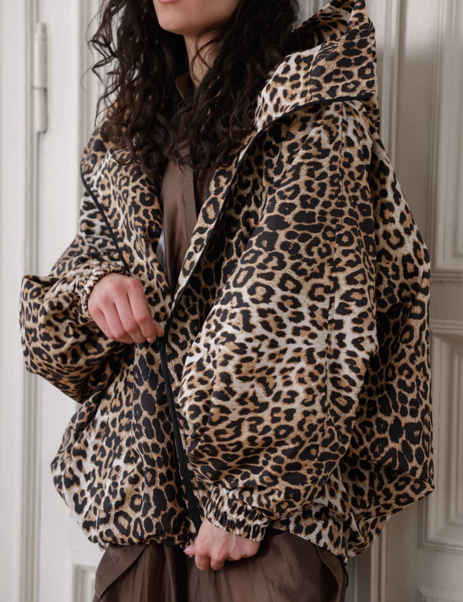Картинка Куртка Bat-Wing леопард