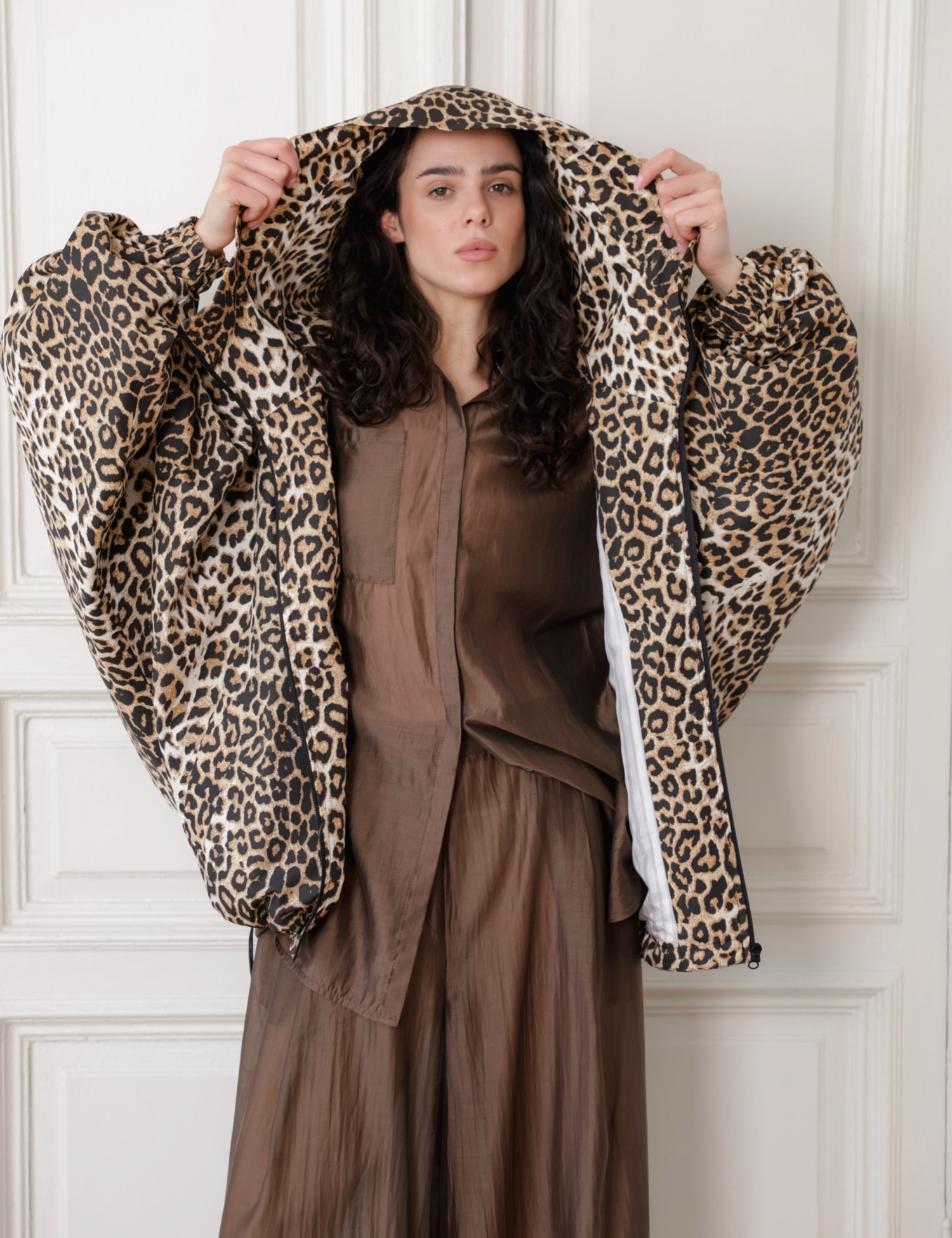 Картинка Куртка Bat-Wing леопард