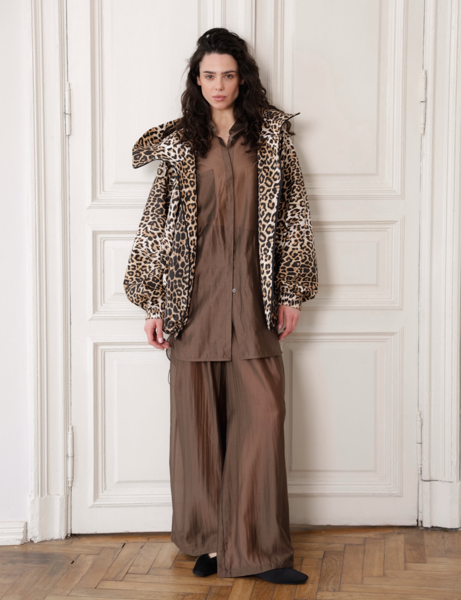 Картинка Куртка Bat-Wing леопард