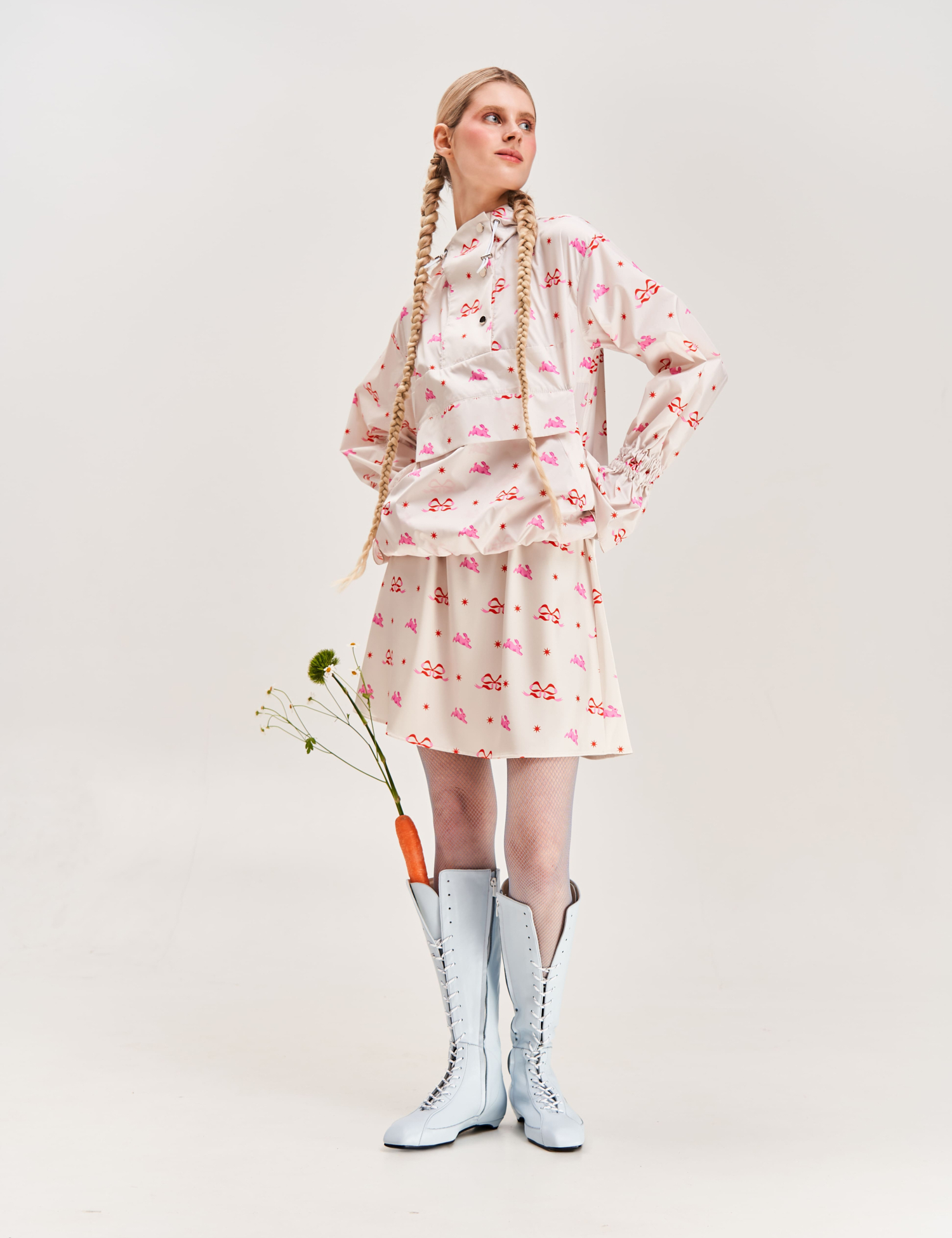 Картинка Анорак принтований "Зайчики"