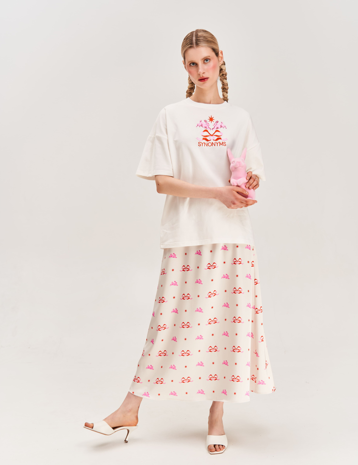 Картинка Спідниця принтована "Зайчики"