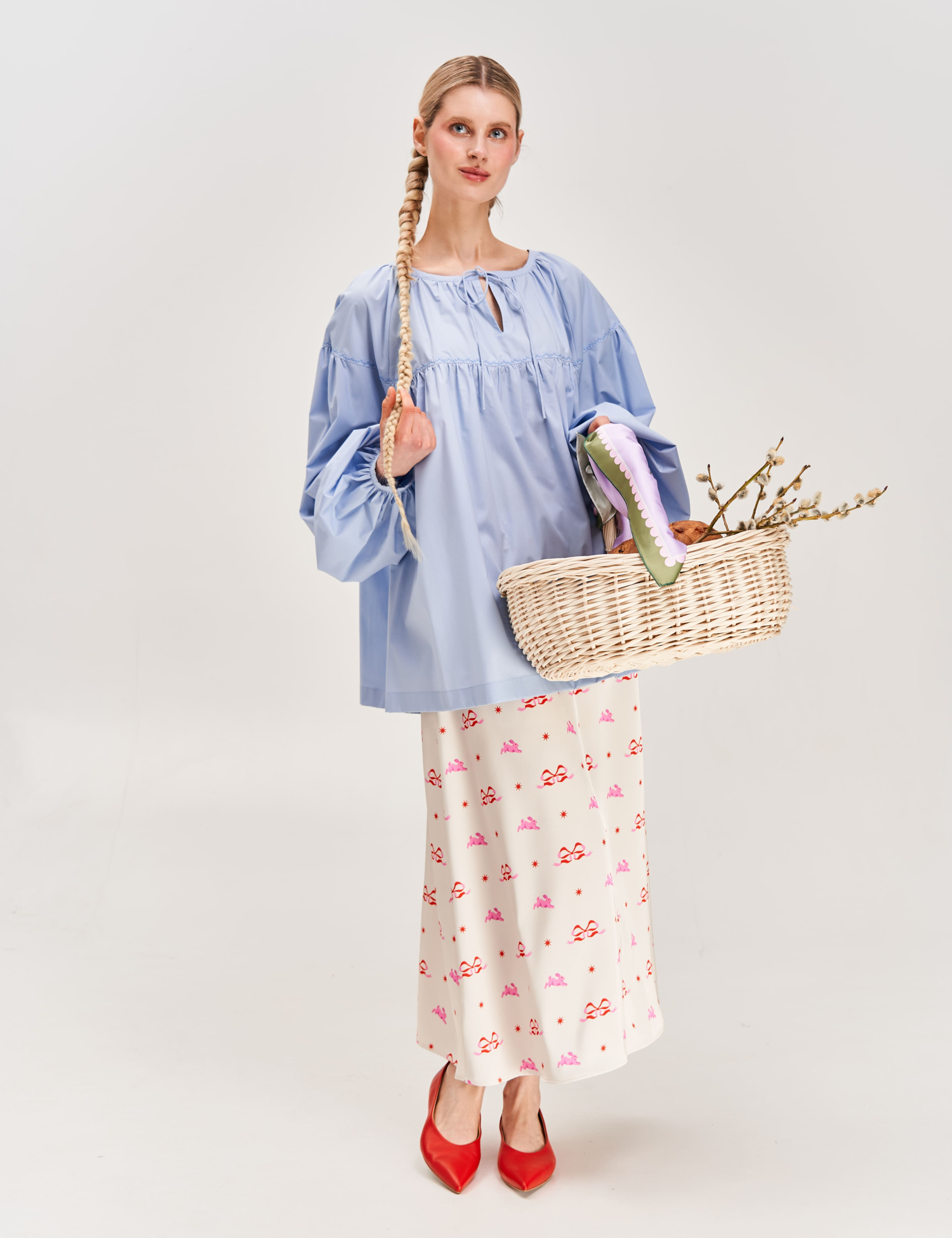 Картинка Спідниця принтована "Зайчики"