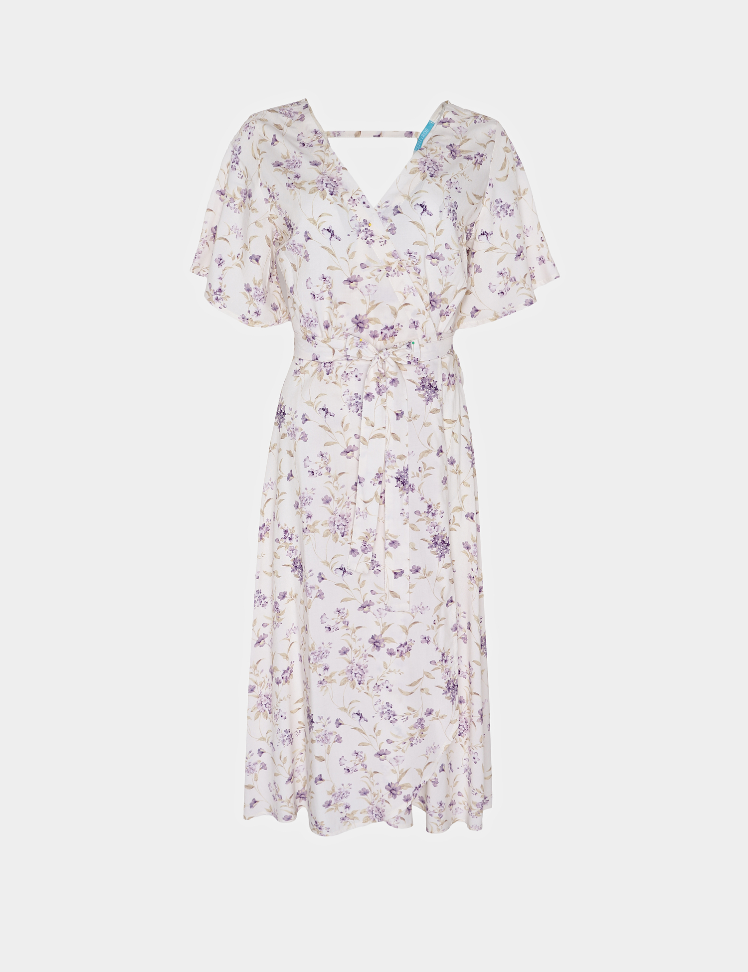 Картинка Сукня біла з квітковим принтом 