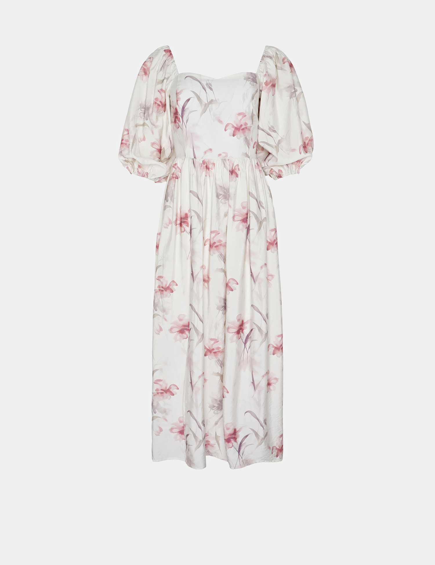 Картинка Сукня біла з квітковим принтом