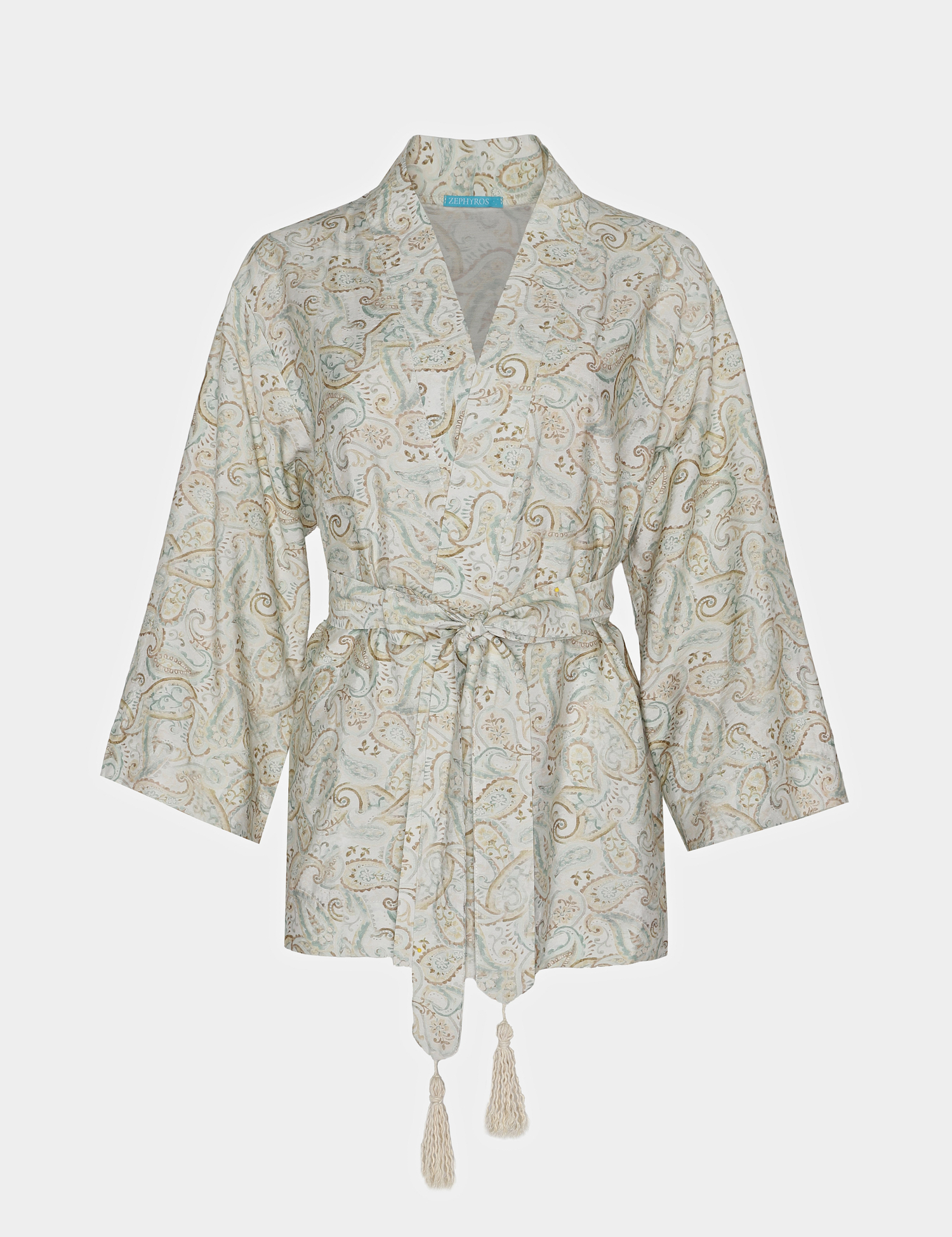 Картинка Літнє кімоно з Перським візерунком на запах