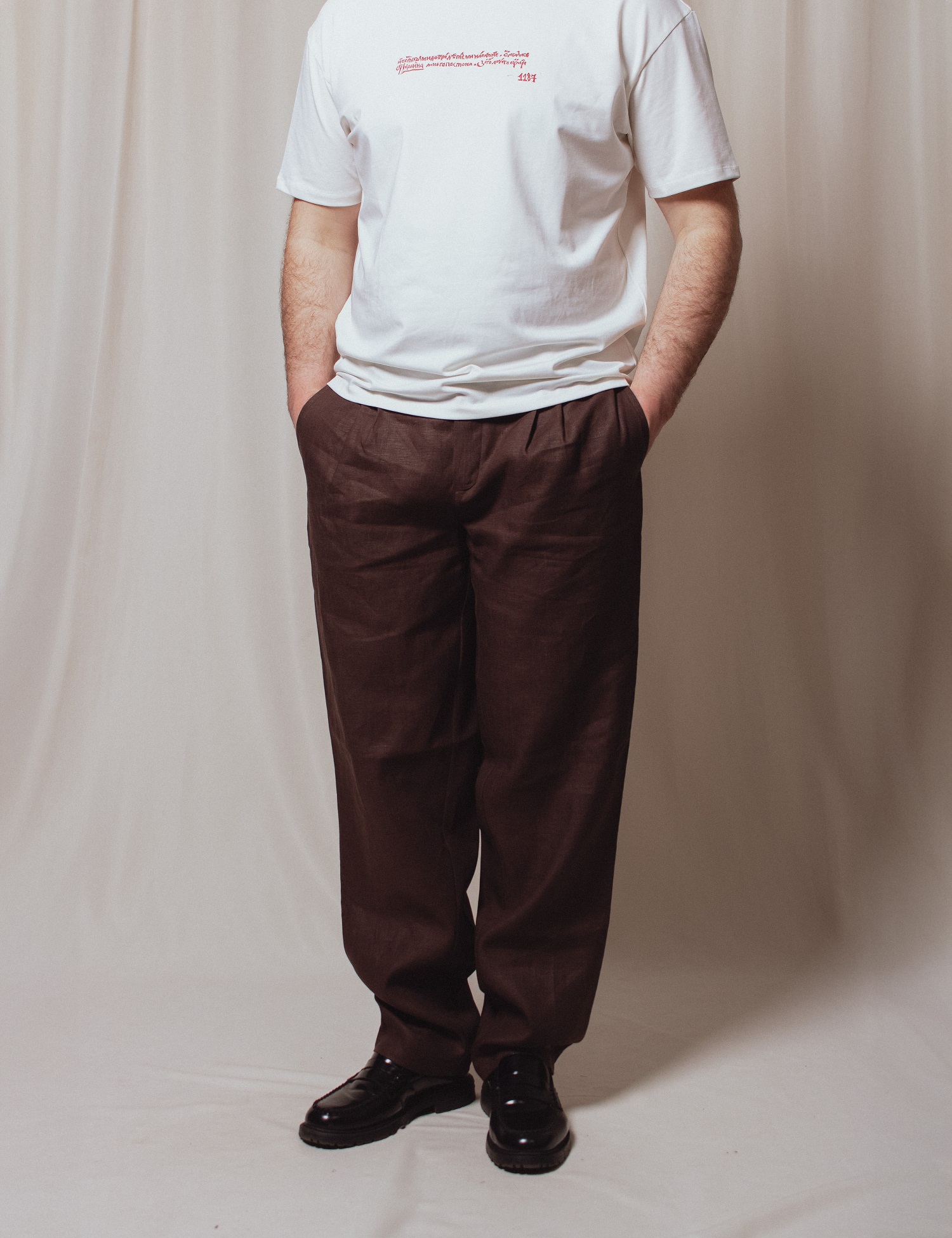 Картинка Штани темно-коричневі
