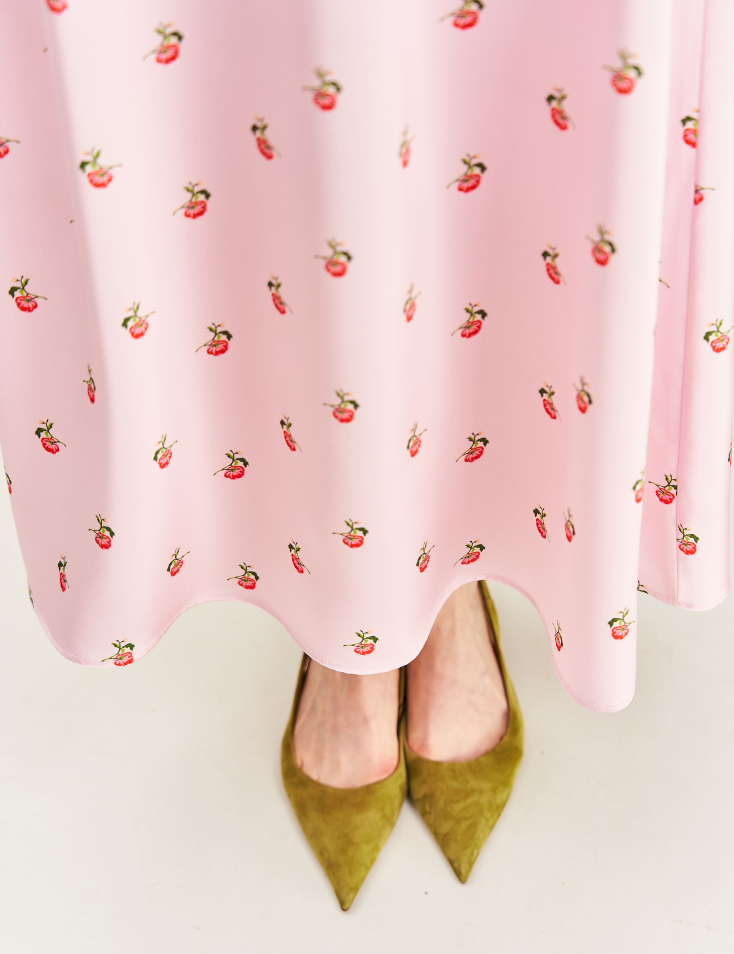 Картинка Спідниця принтована "Херсонські помідори" рожева