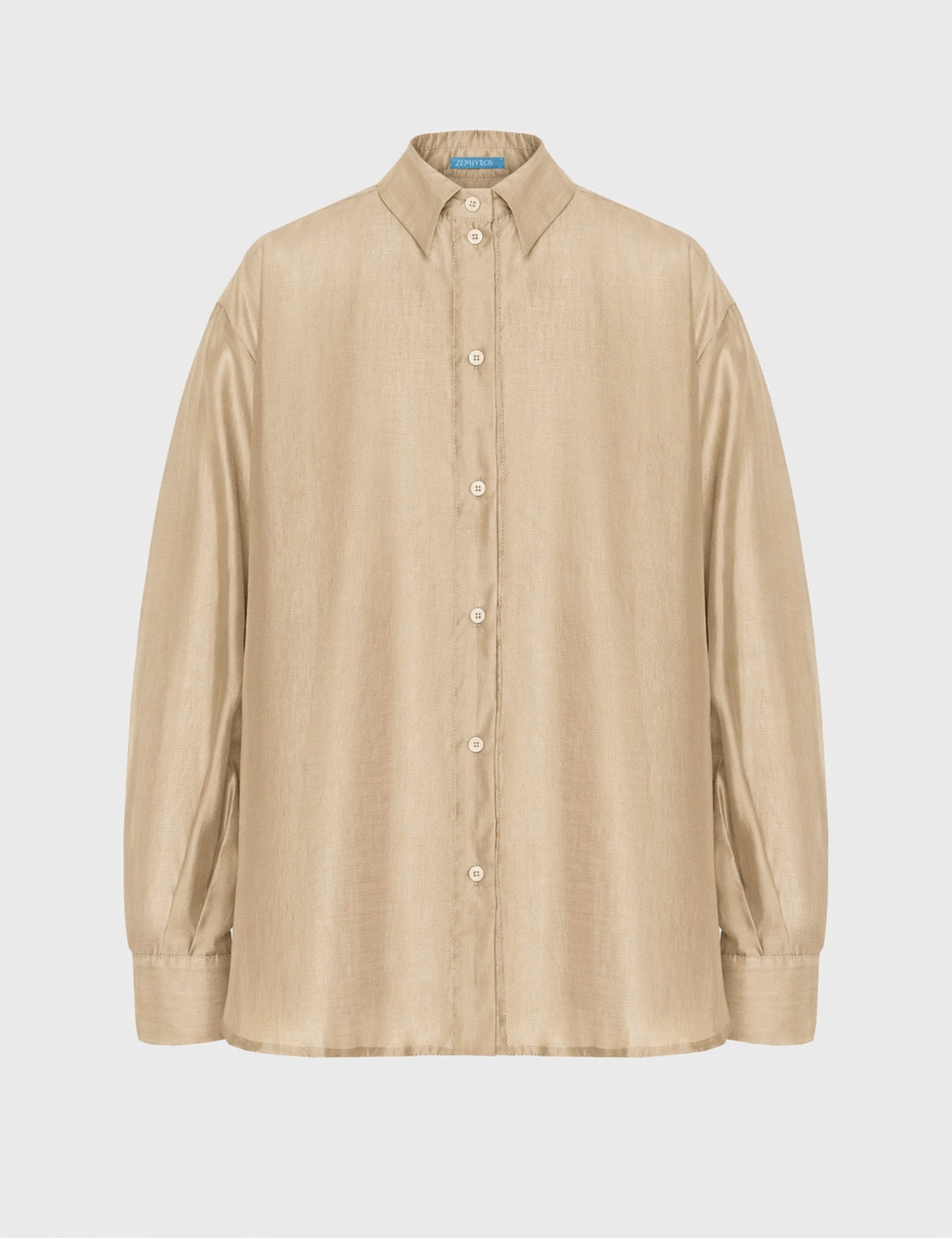 Картинка Бронзова напівпрозора oversize сорочка