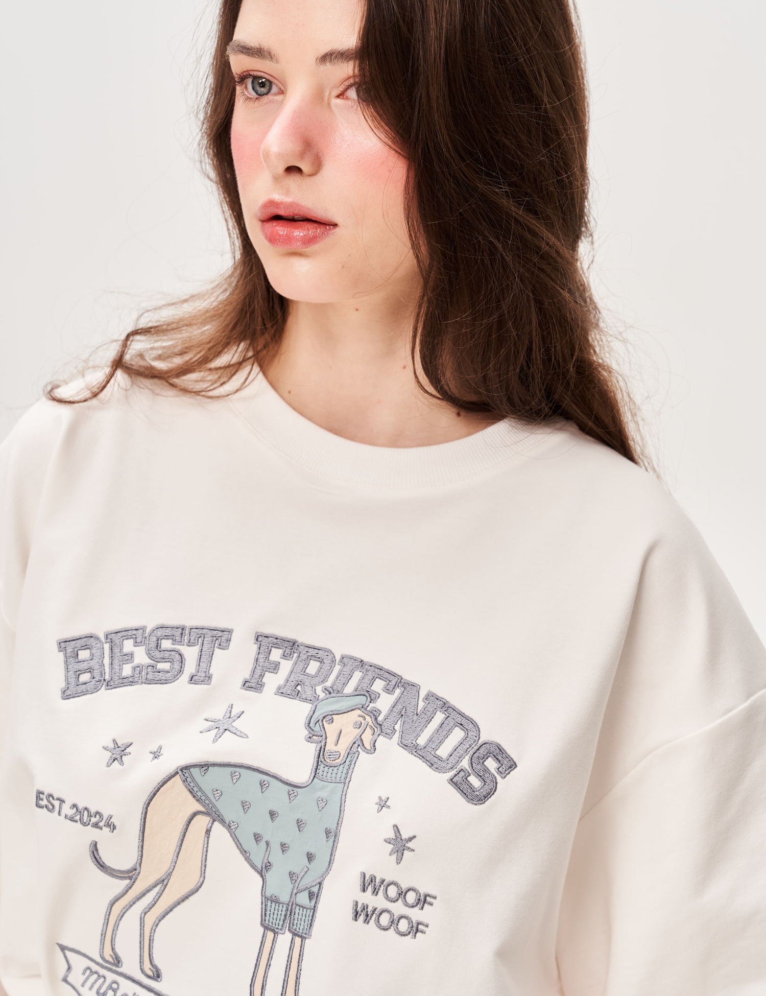 Картинка Футболка з аплікацією "Best Friend's Club" пес модник