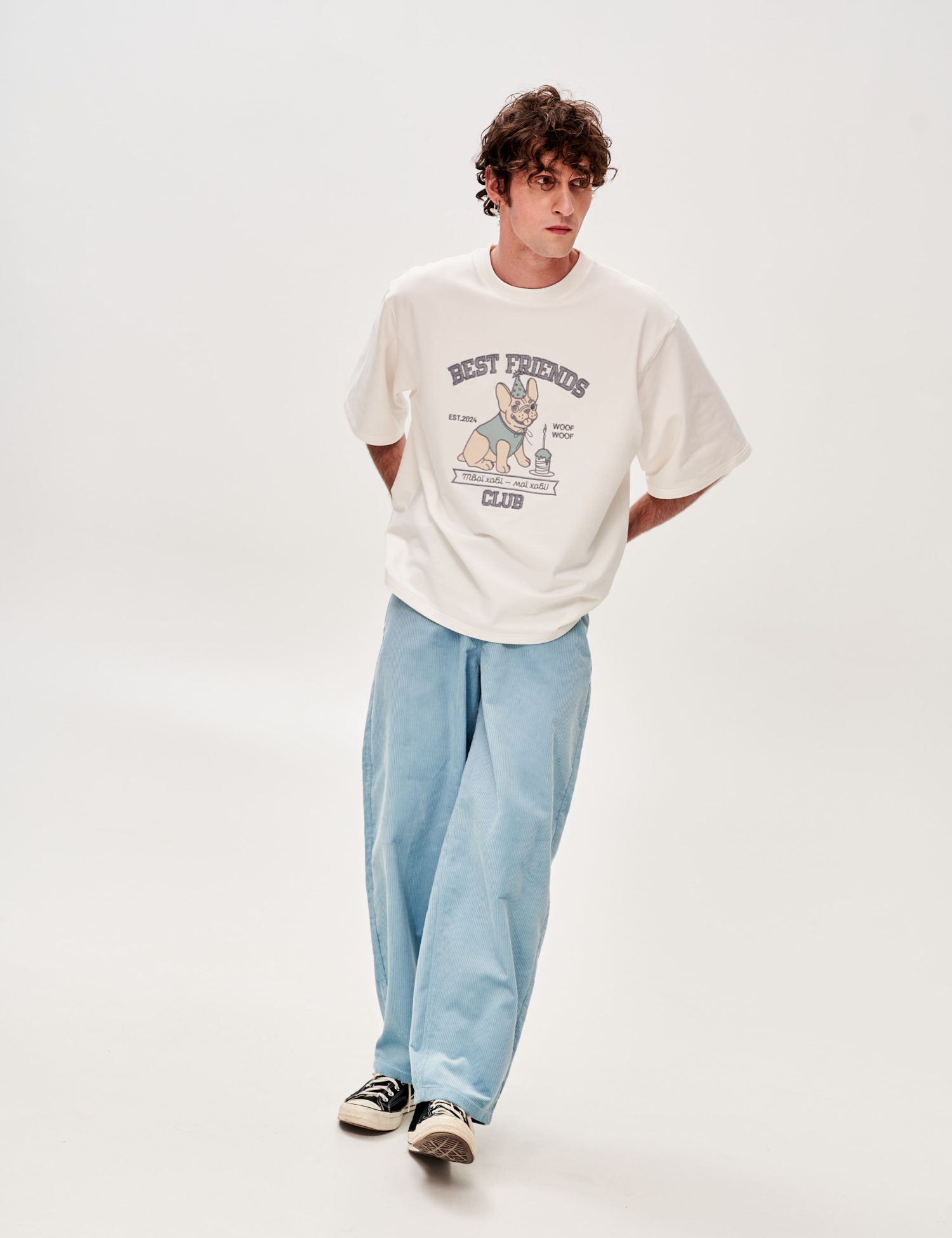 Картинка Футболка з аплікацією "Best Friend's Club"