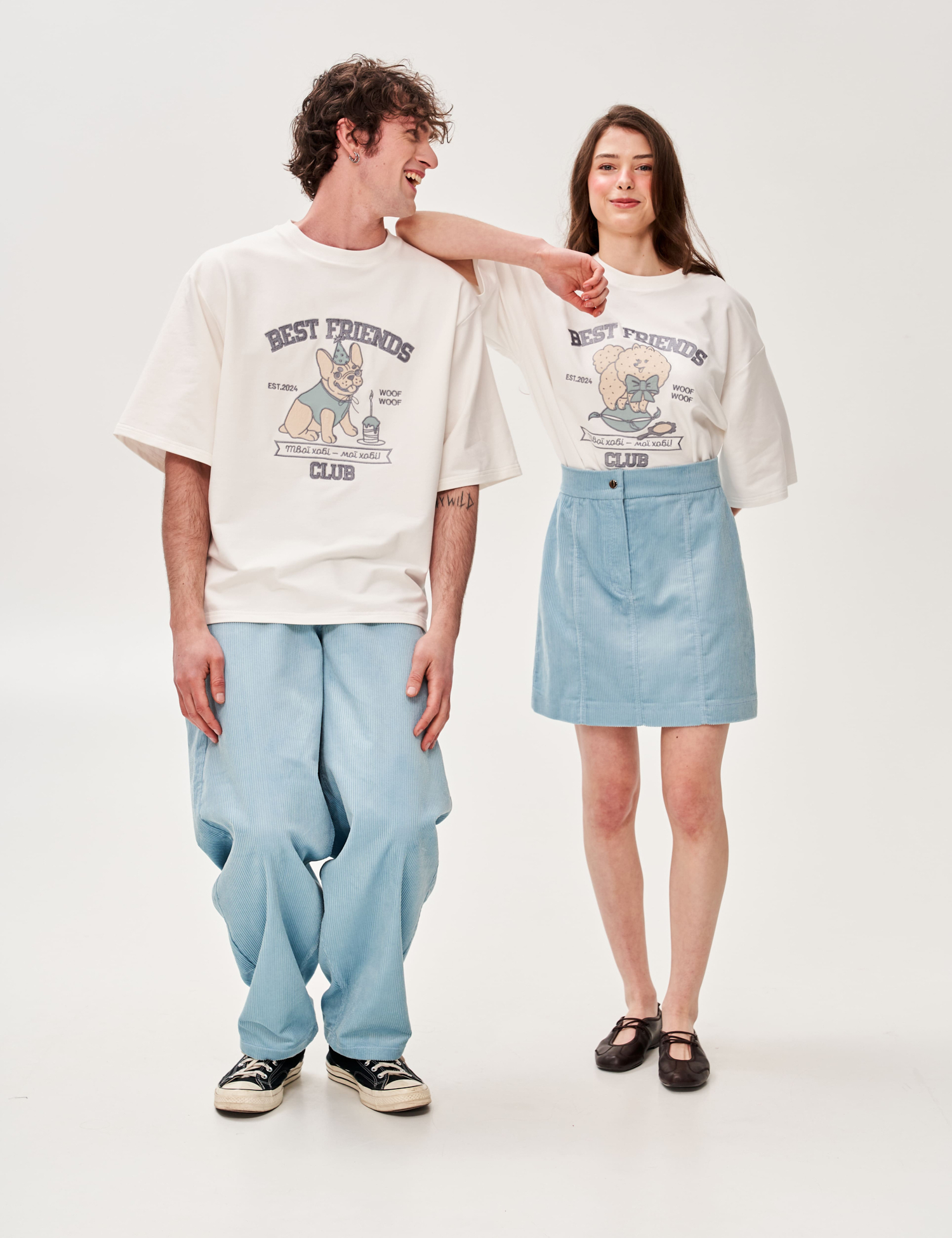 Картинка Футболка з аплікацією "Best Friend's Club"