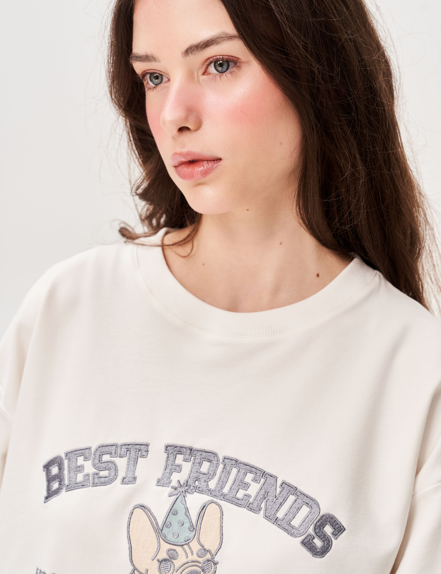 Картинка Футболка з аплікацією "Best Friend's Club" пес cвято