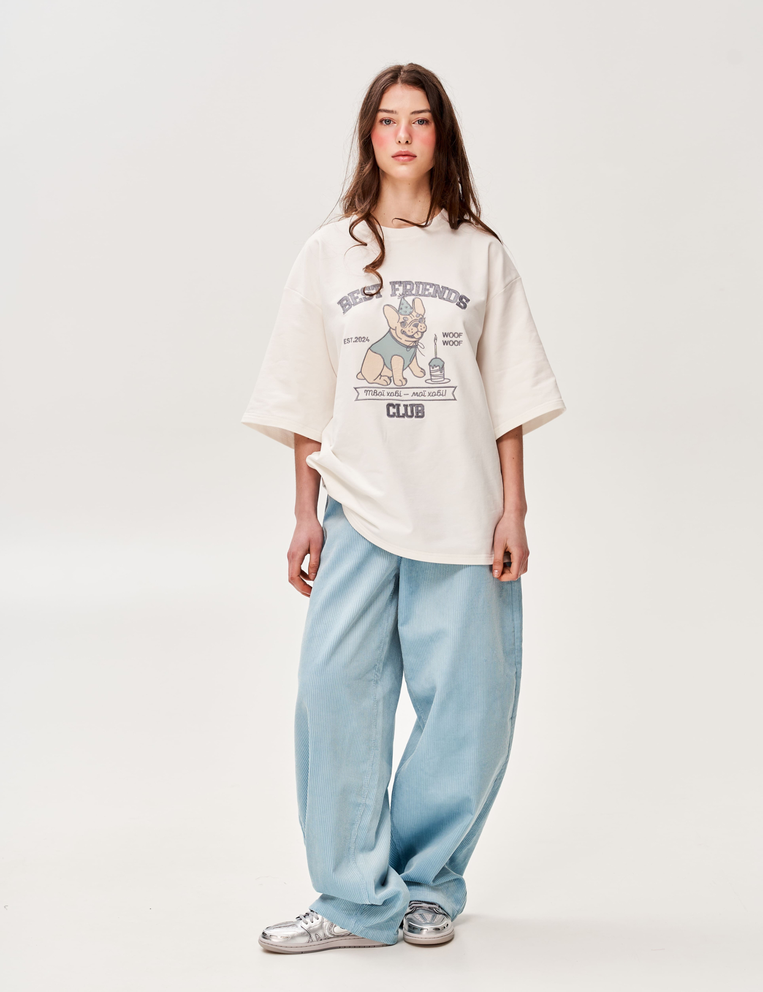 Картинка Футболка з аплікацією "Best Friend's Club" пес cвято