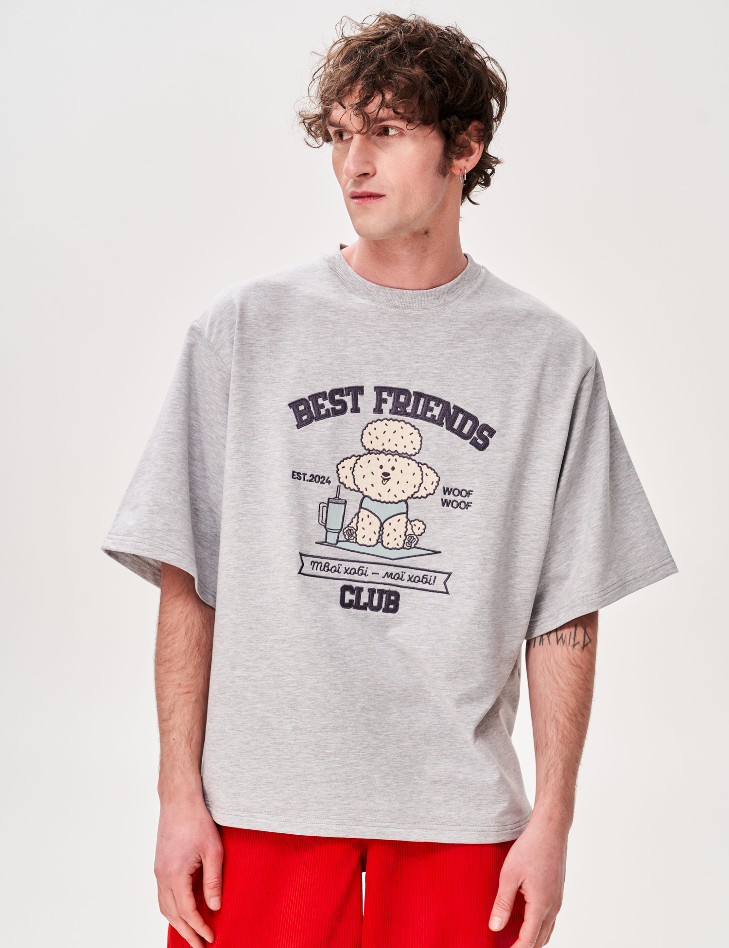 Картинка Футболка з аплікацією "Best Friend's Club"