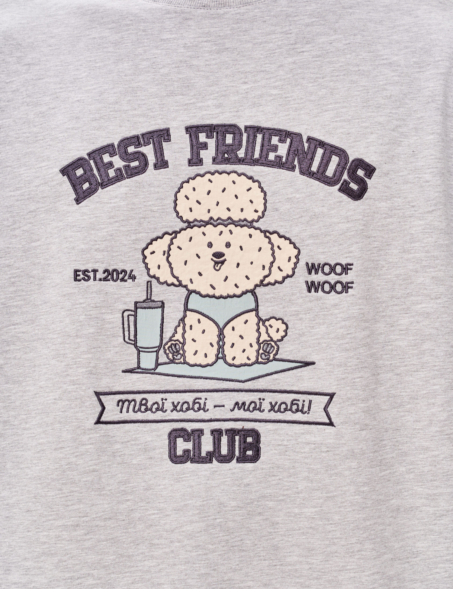 Картинка Футболка з аплікацією "Best Friend's Club"
