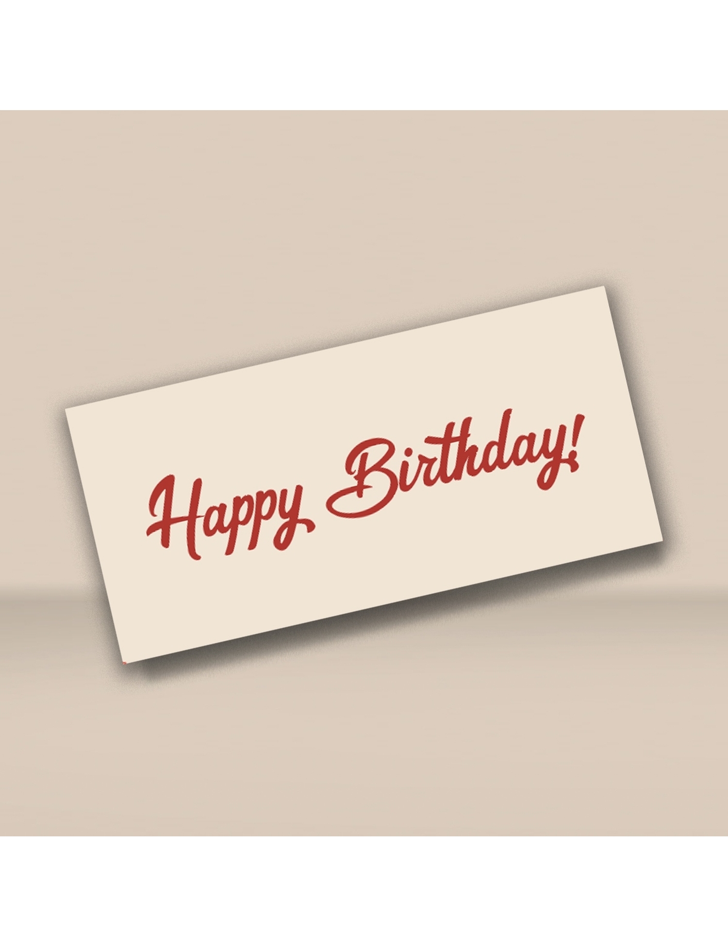 Картинка Бежевий конверт Happy Birthday
