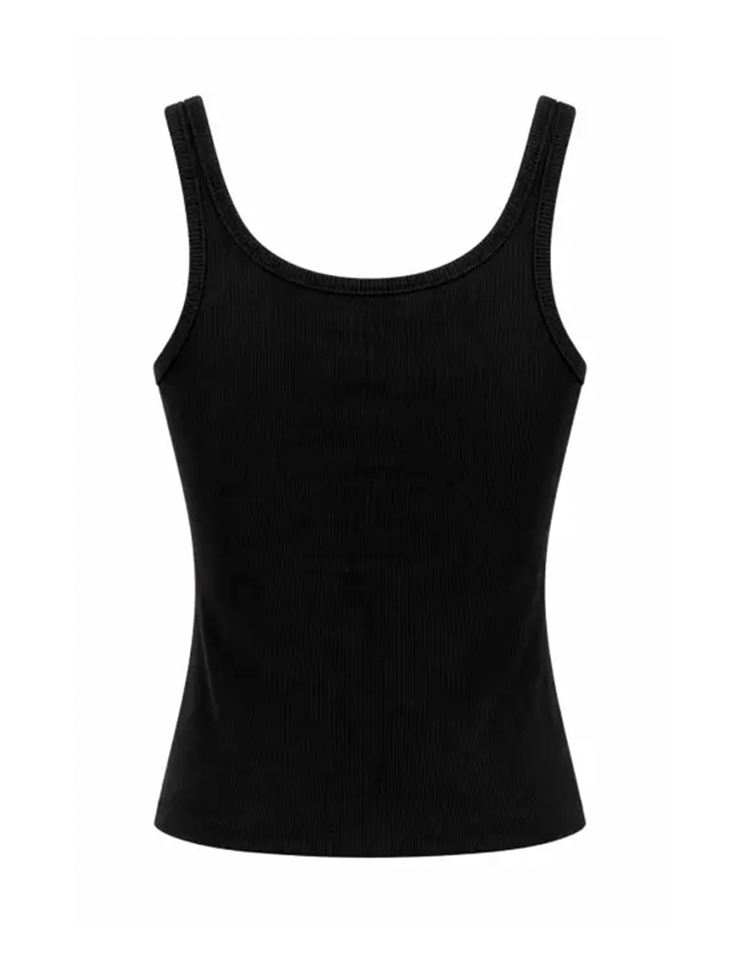 Картинка Майка на тонких бретелях чорна
