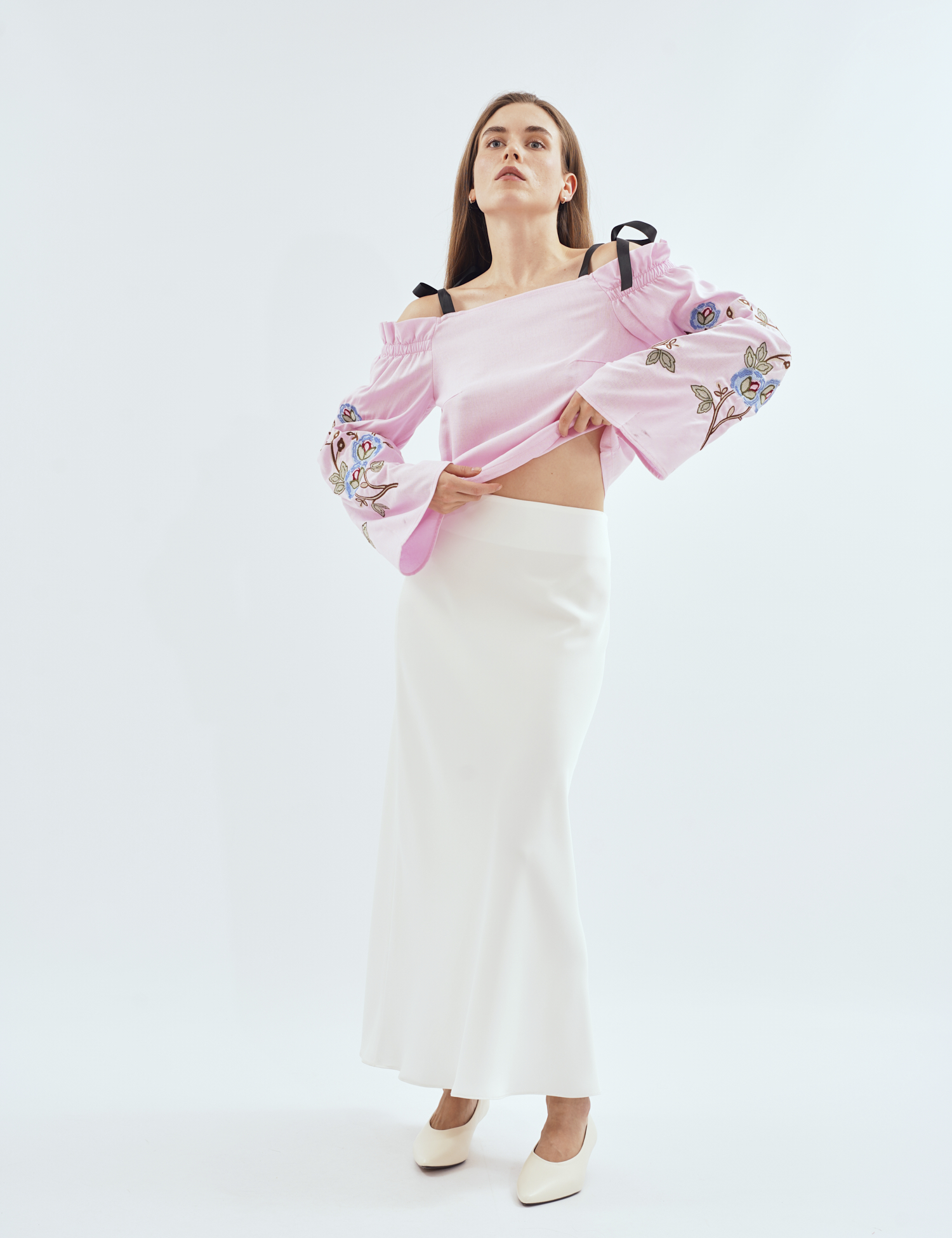Картинка Спідниця «Slip Midi» біла