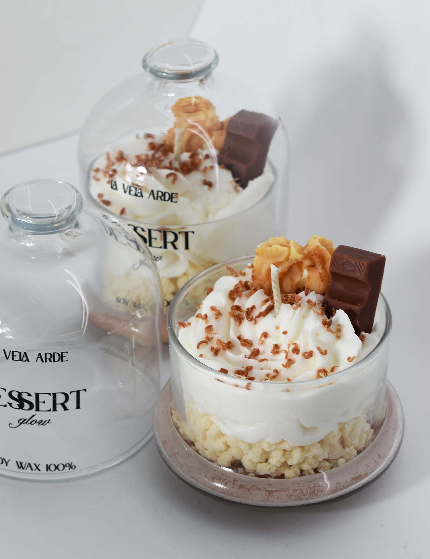 Картинка Свічка із серії Dessert glow у лимонного дисерту