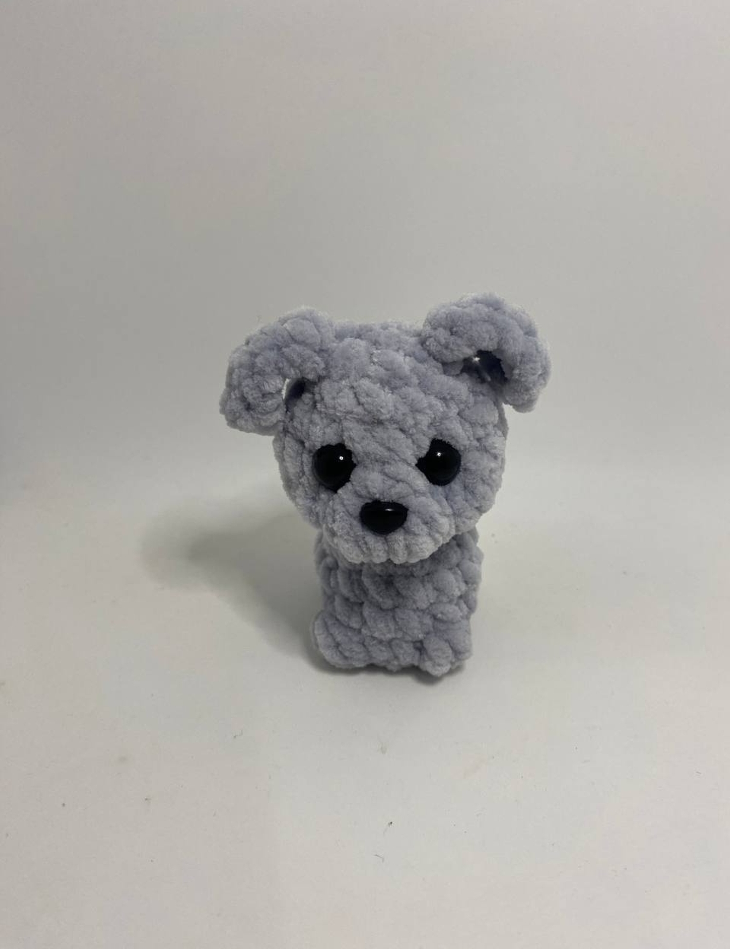 Картинка Сіра м’яка іграшка-ведмедик