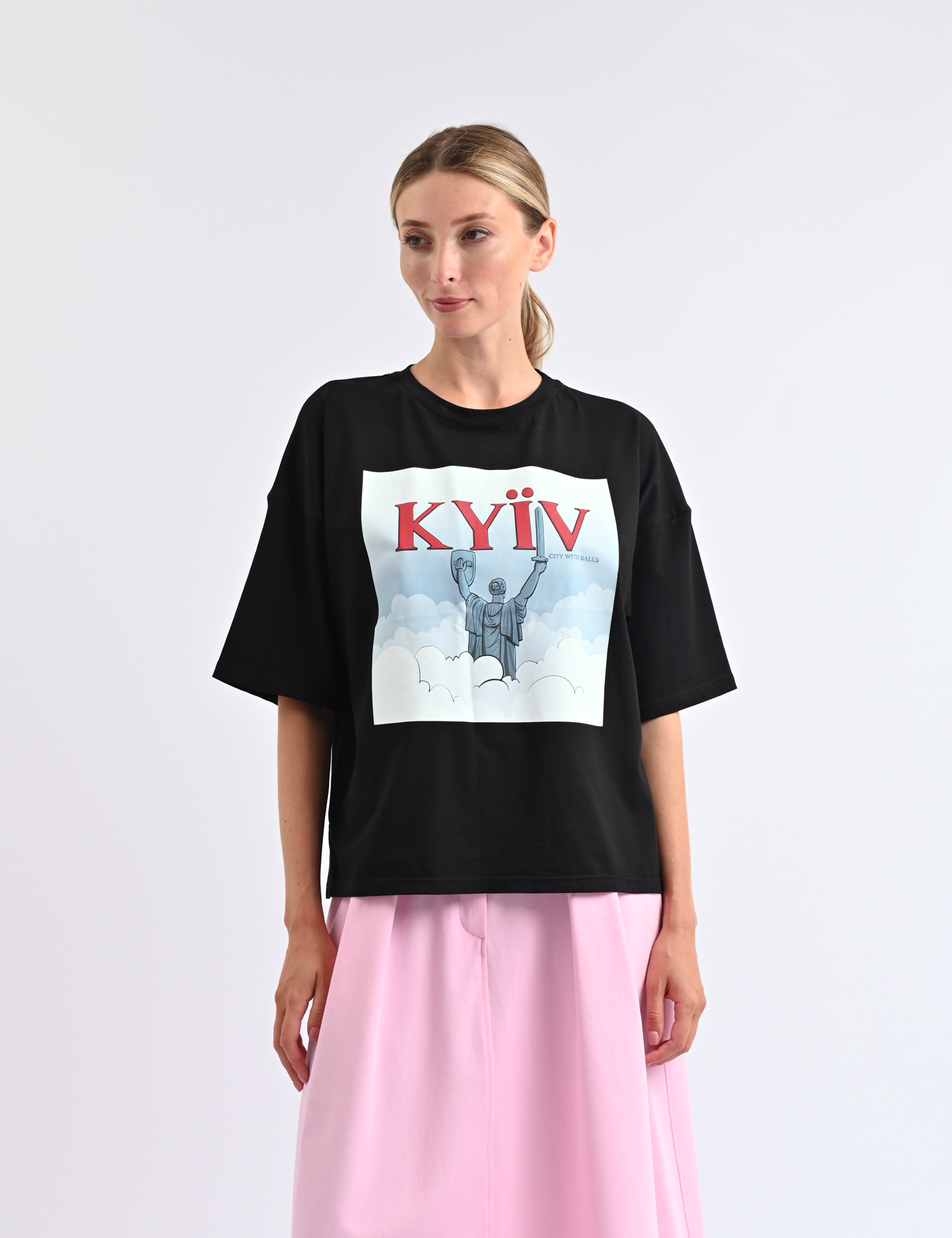 Картинка Футболка oversize з авторським принтом