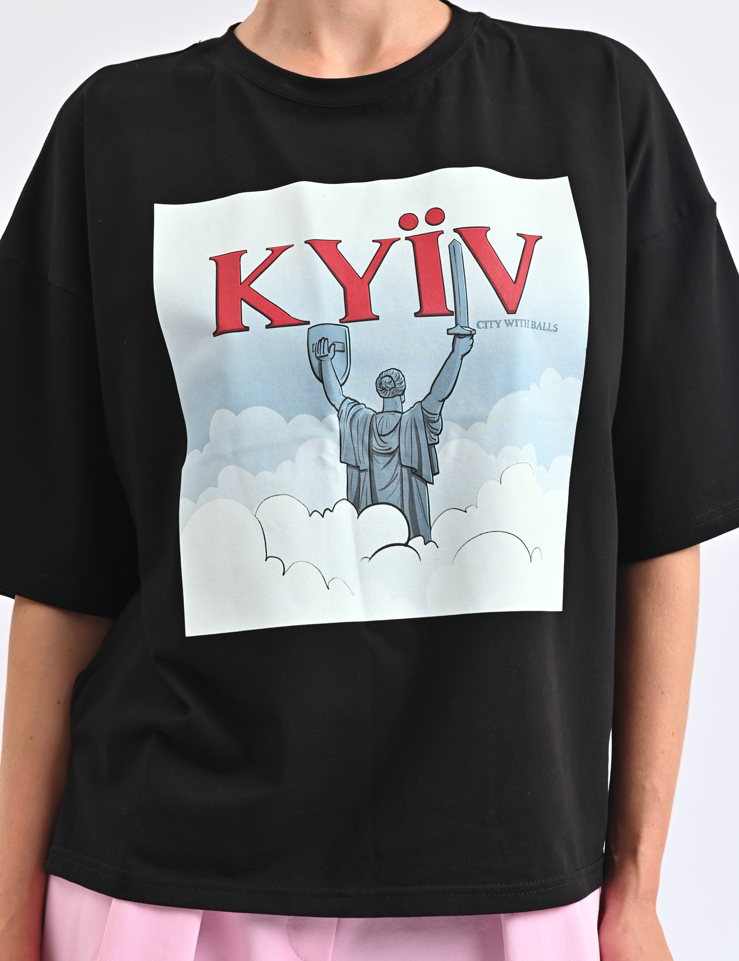 Картинка Футболка oversize з авторським принтом