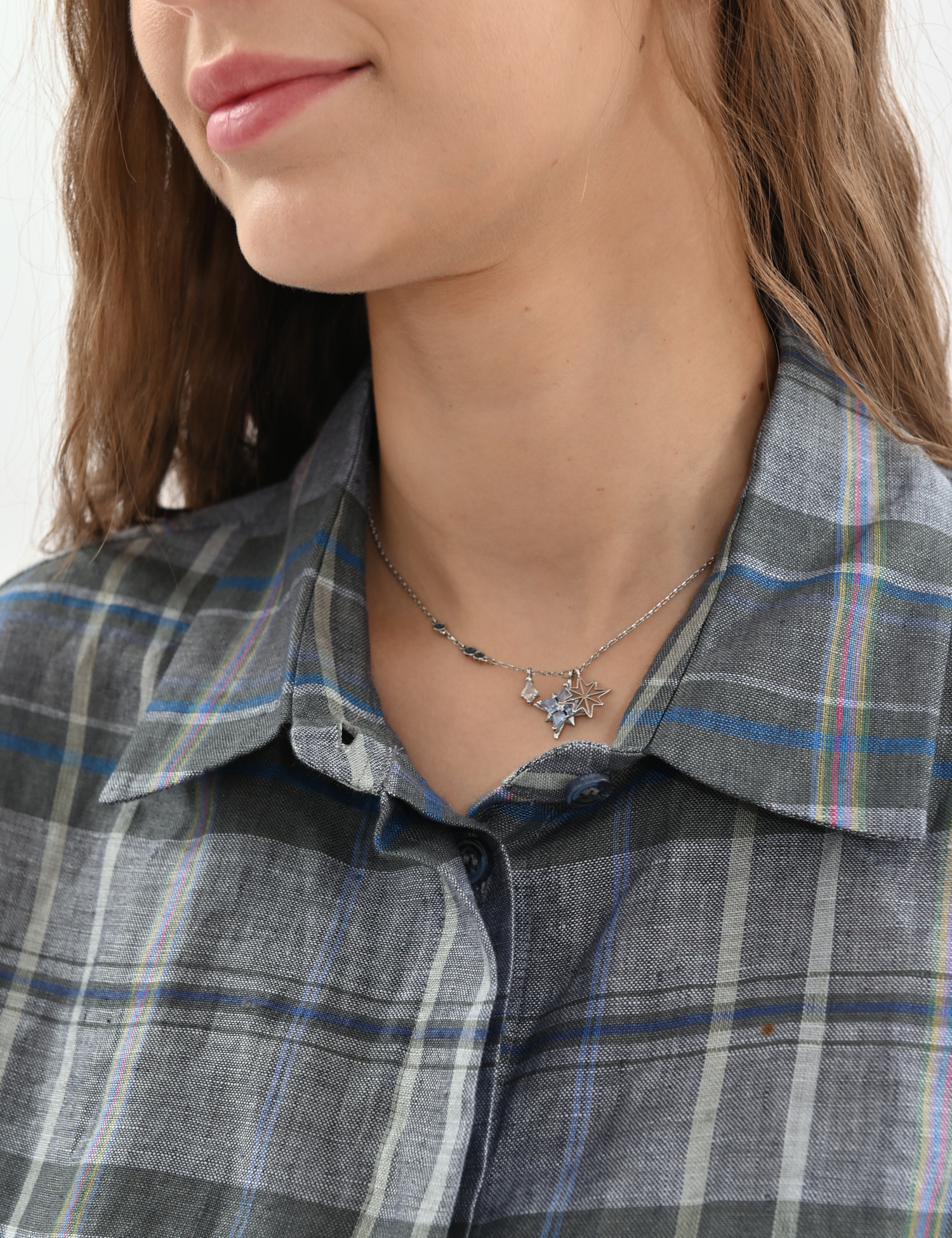 Сорочка в клітинку oversize Картинка Сорочка в клітинку oversize