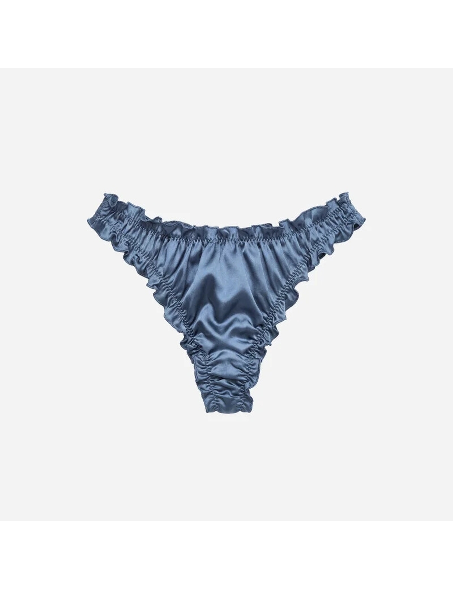 Картинка Жіночі блакитні труси з рюшами
