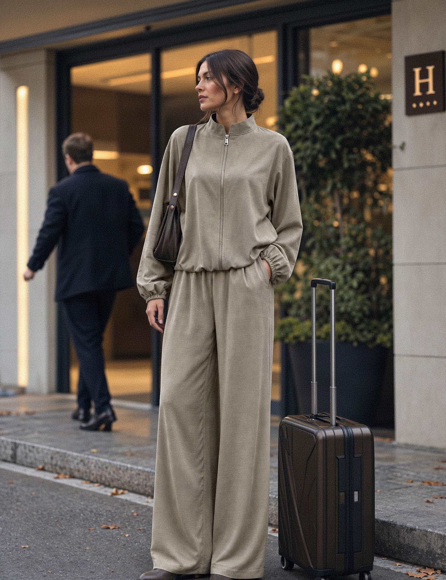 Картинка Брюки wide leg з еластичним поясом