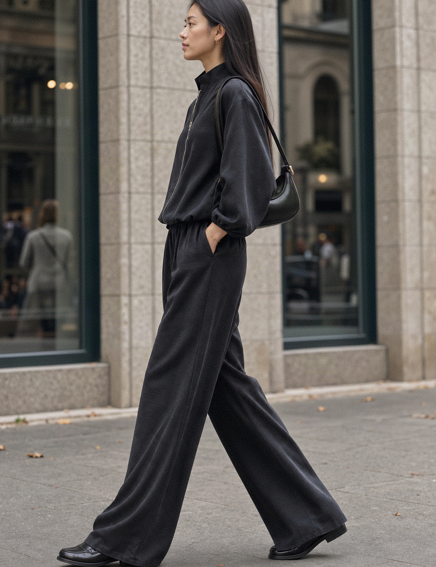 Картинка Брюки wide leg з еластичним поясом