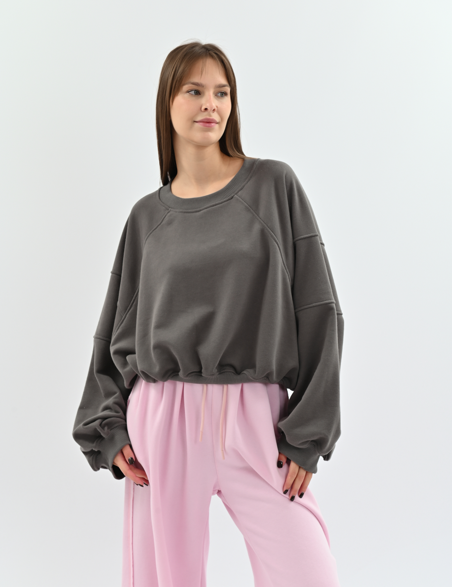 Картинка Світшот Reglan попіл, One size