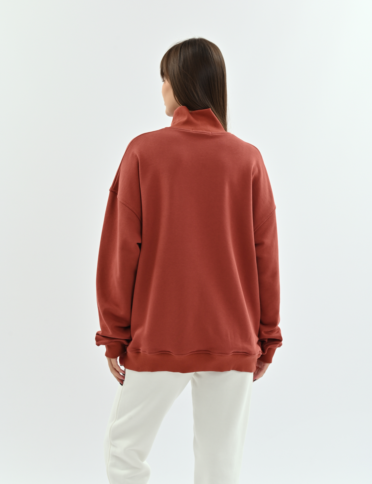 Картинка Світшот зіп "soft" be authentic теракотовий, one size