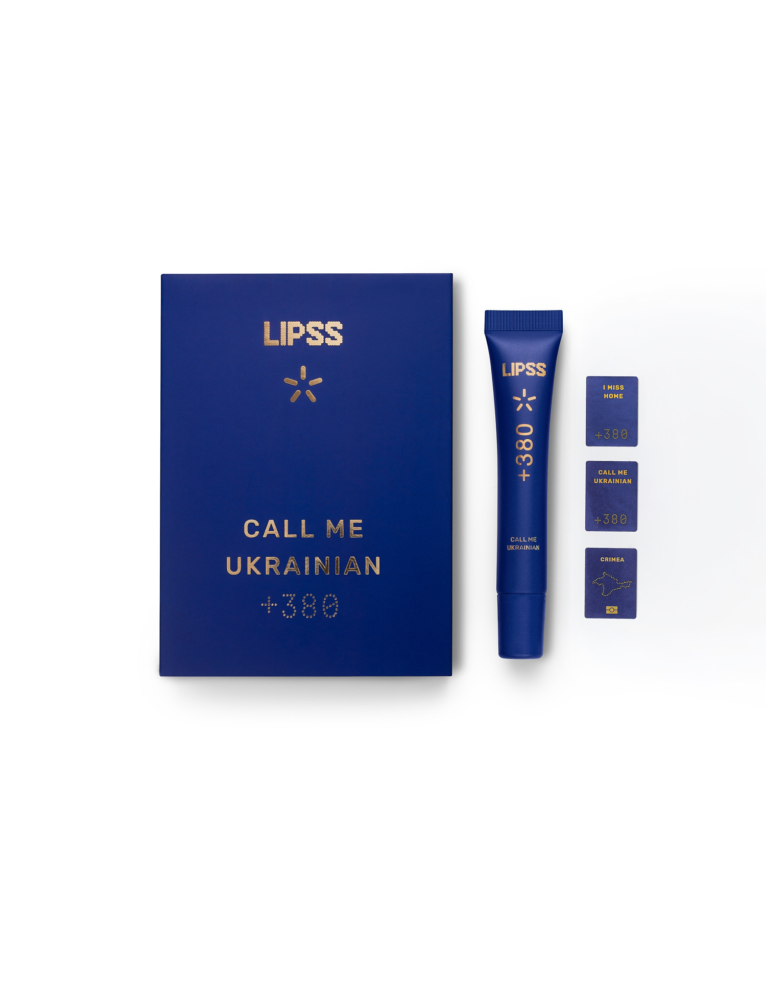 Картинка LIPSS × Київстар +380 Call me Ukrainian лімітований благодійний ліппер