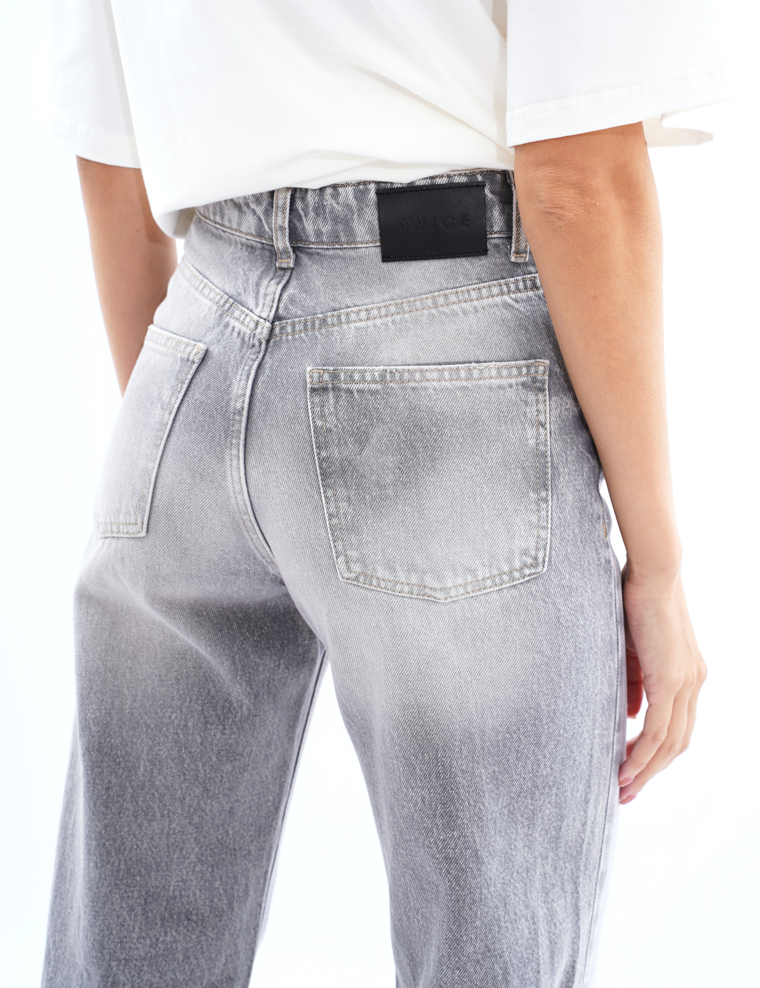 Картинка ДЖИНСИ WIDE LEG СІРІ 