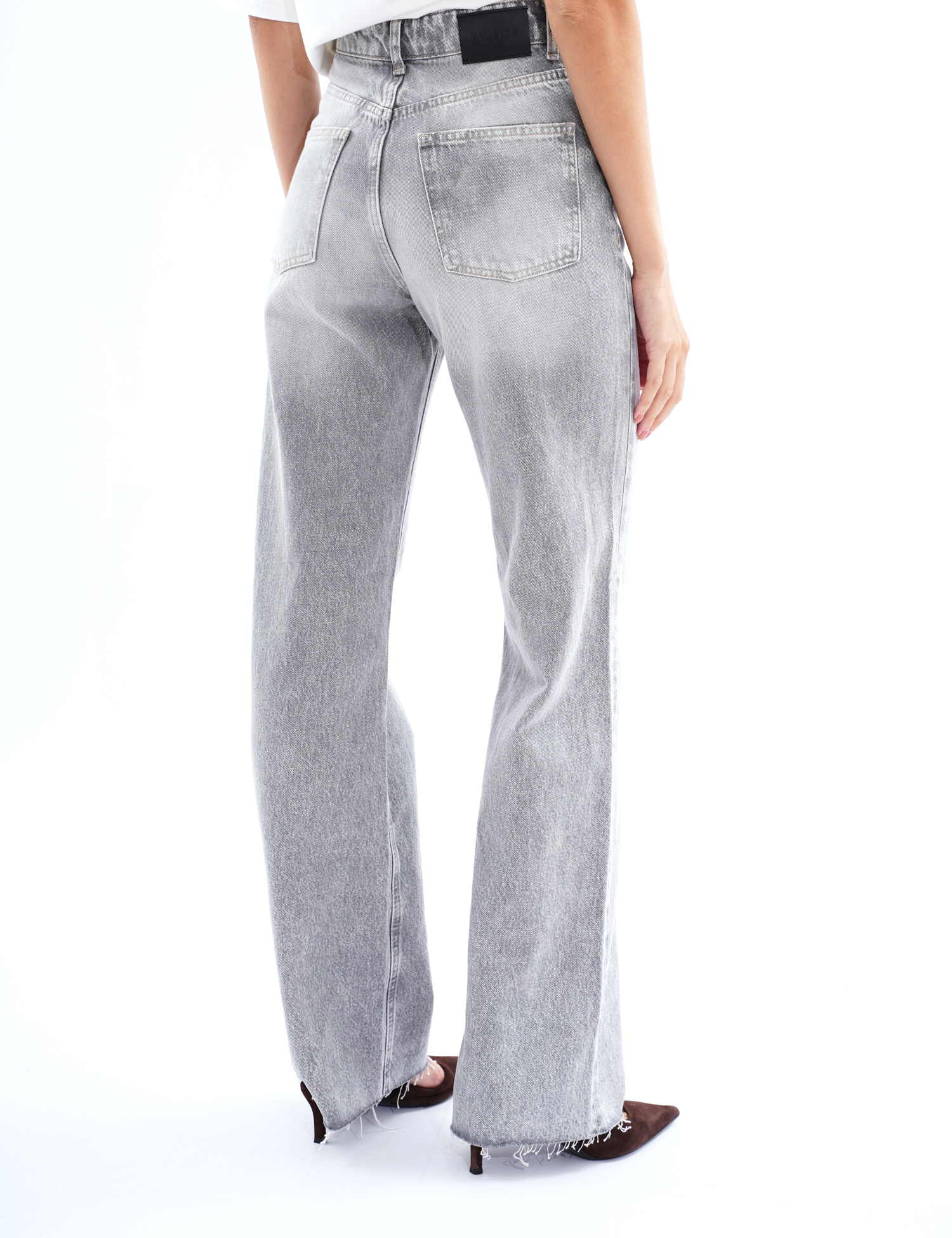 Картинка ДЖИНСИ WIDE LEG СІРІ 