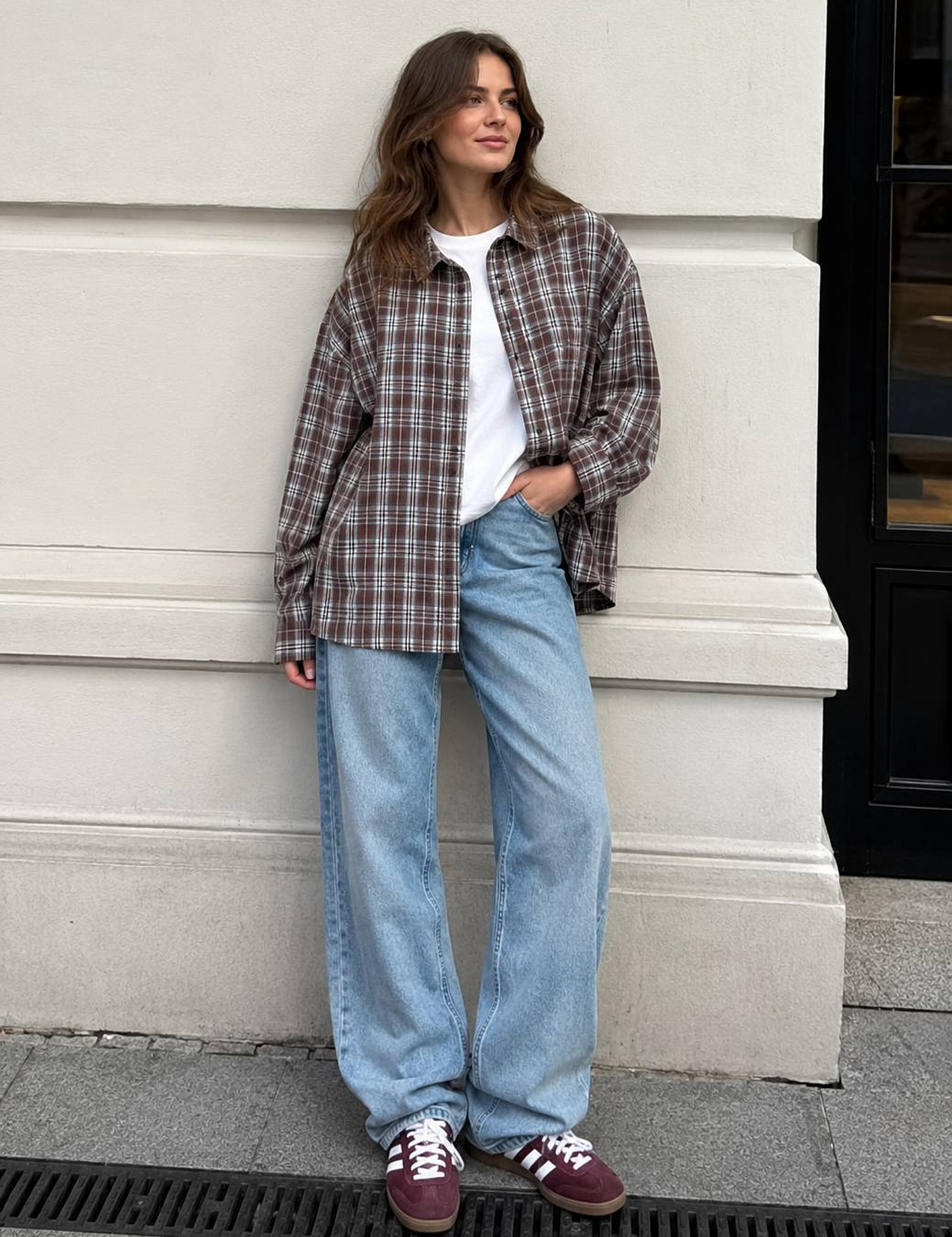 Картинка Сорочка oversize в клітинку