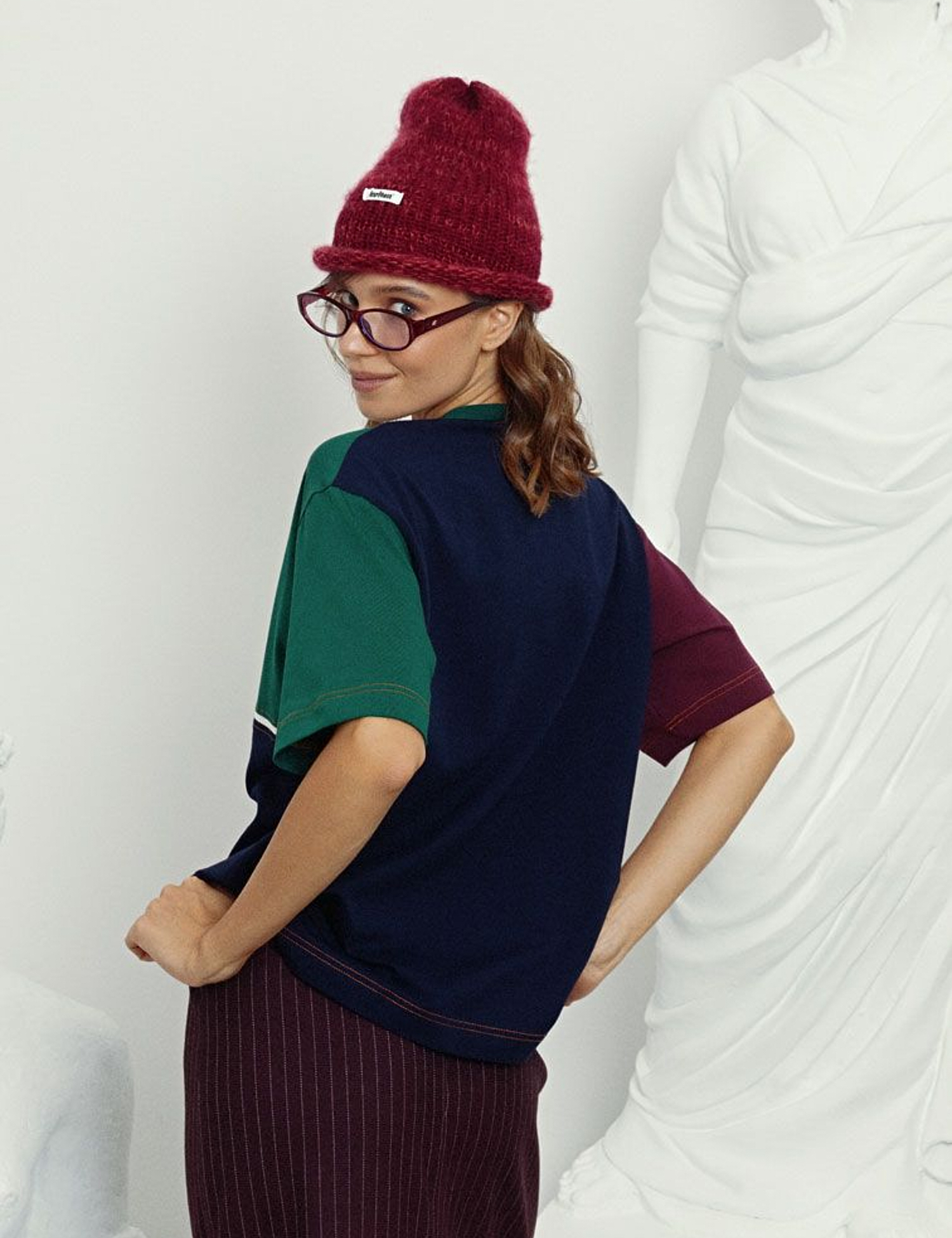 Картинка Футболка oversize в стилі color block