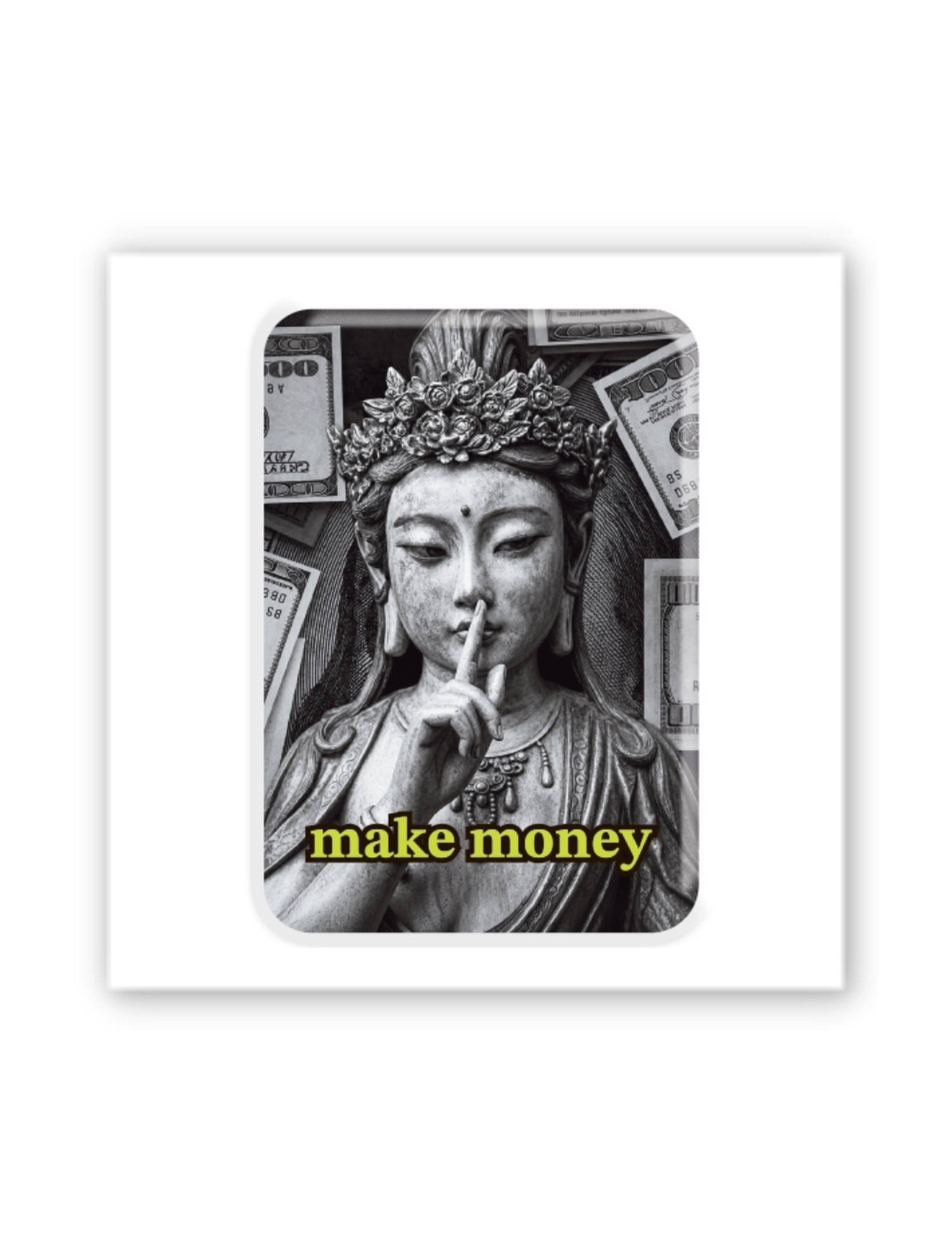 Картинка 3D-наліпка Make Money