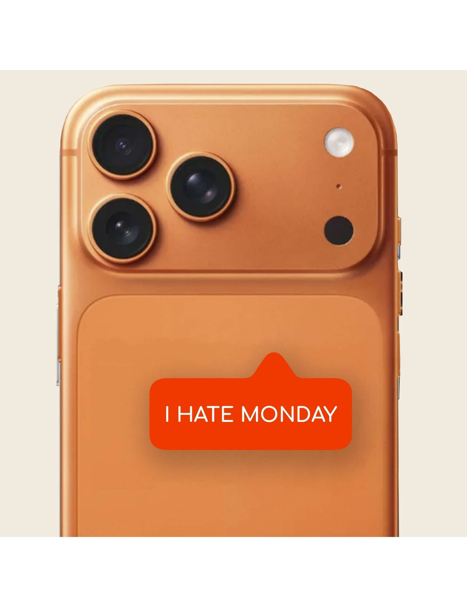 Картинка Помаранчева наліпка I Hate Monday