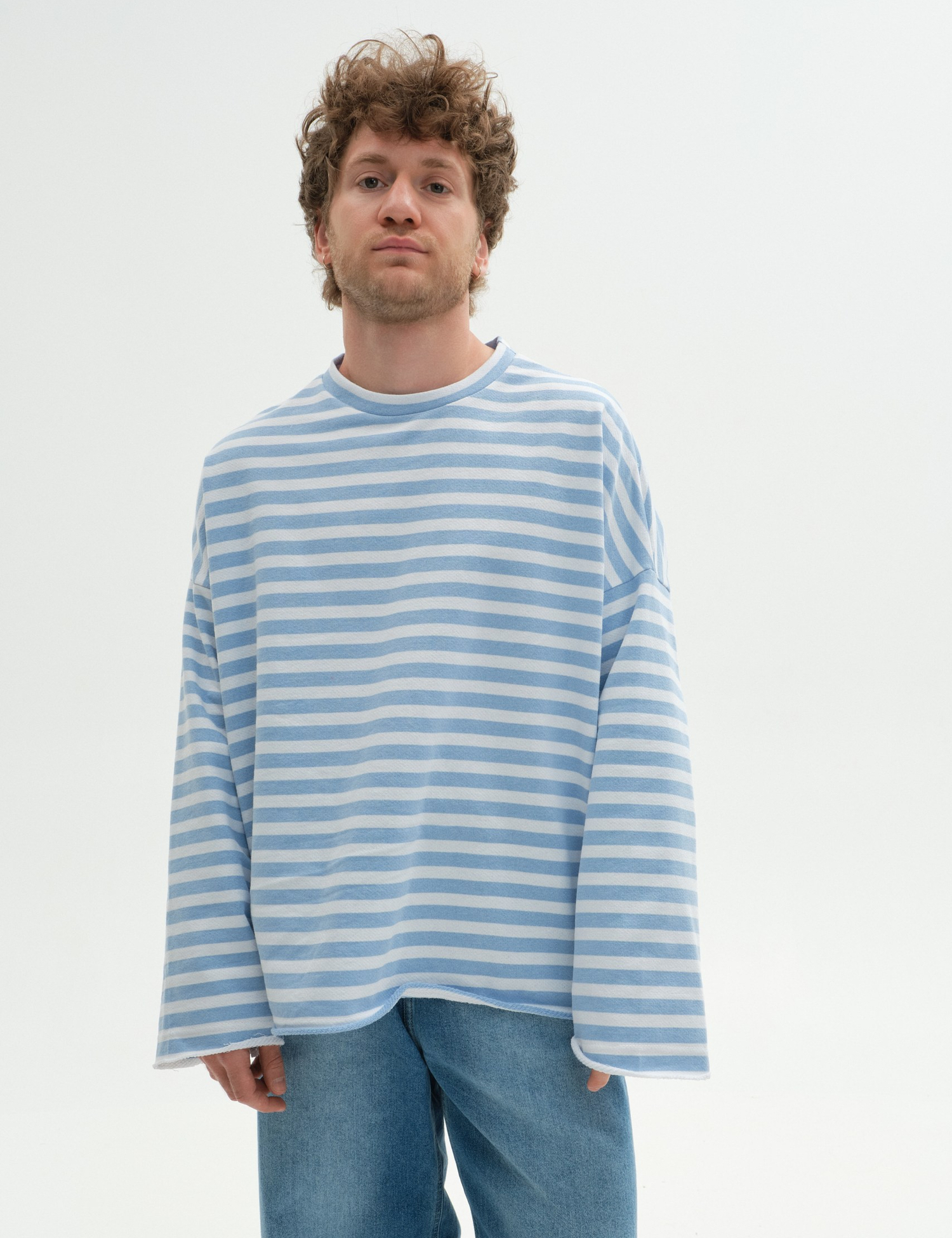 Картинка Світшот oversize у смужку