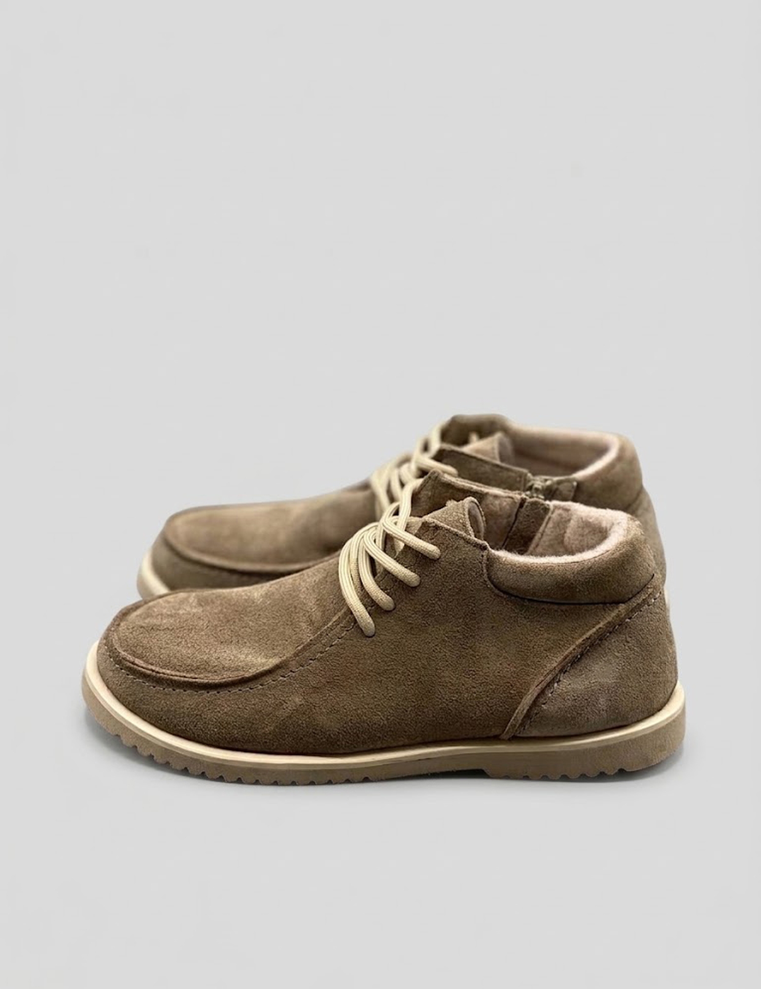 Картинка Жіночі утеплені бежеві черевики
