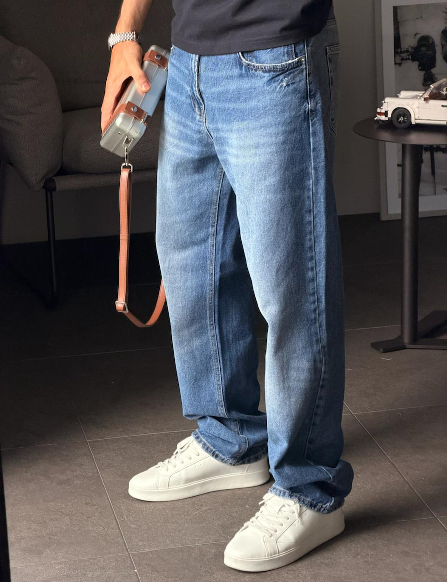 Картинка Джинси wide leg сині
