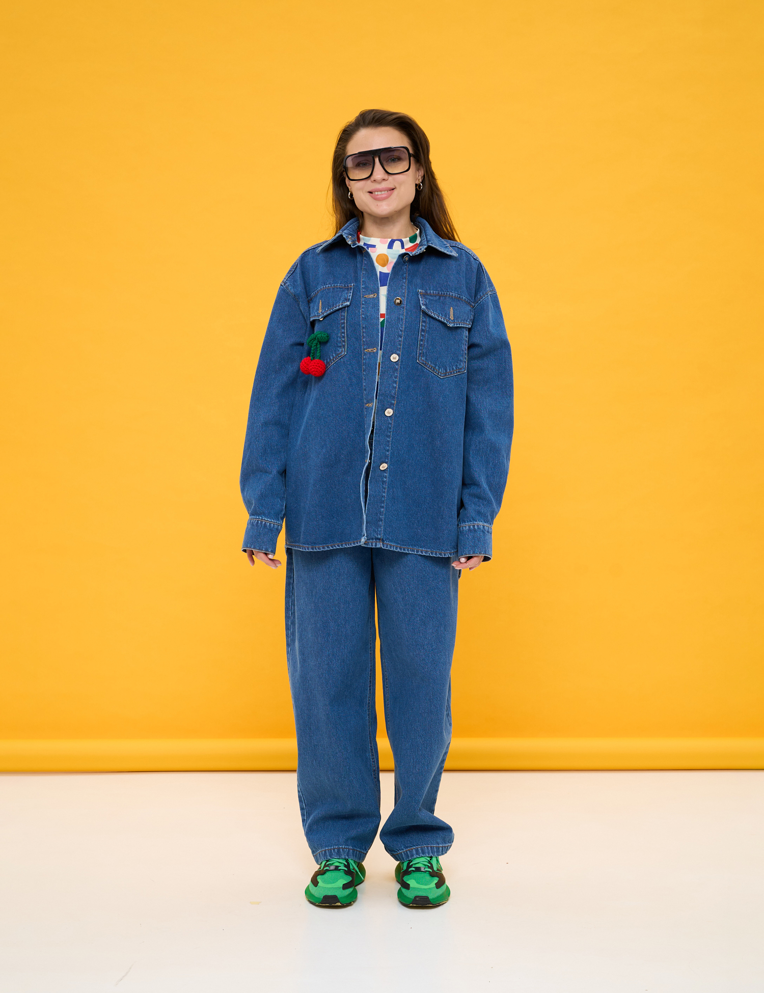 Картинка Джинсова сорочка oversize синя