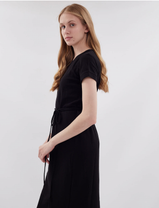 Image Чорна сукня з зав'язкою