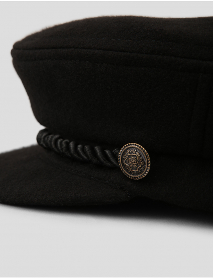 Картинка Жіночий чорний кашкет